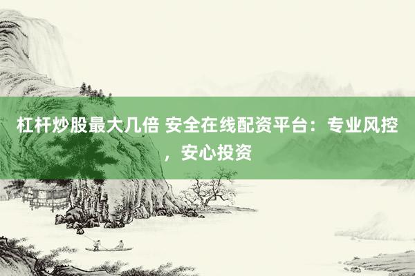 杠杆炒股最大几倍 安全在线配资平台：专业风控，安心投资