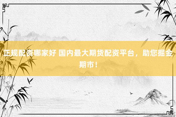 正规配资哪家好 国内最大期货配资平台，助您掘金期市！