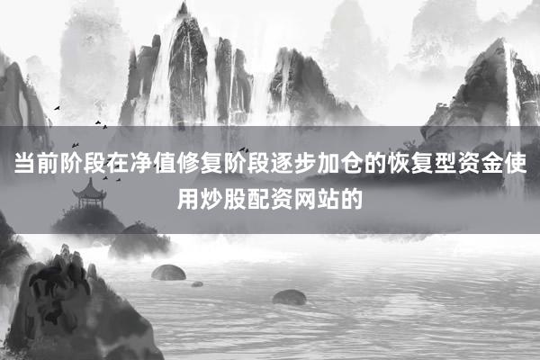 当前阶段在净值修复阶段逐步加仓的恢复型资金使用炒股配资网站的